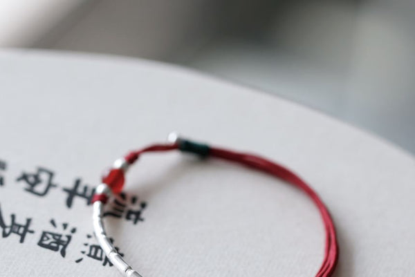 Agate Sterling Silver Bracelet Bead String FashionChic