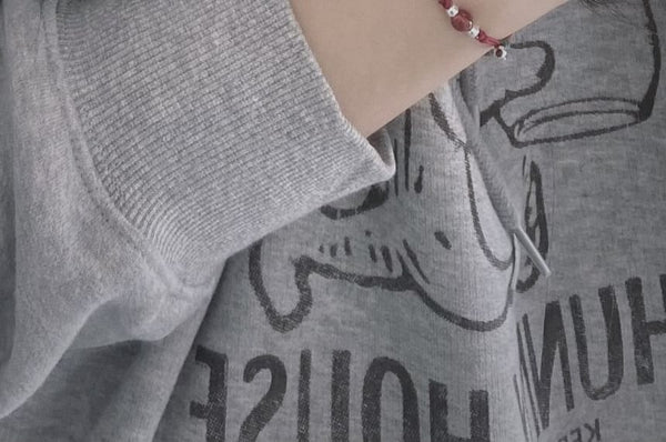 Agate Sterling Silver Bracelet Bead String FashionChic