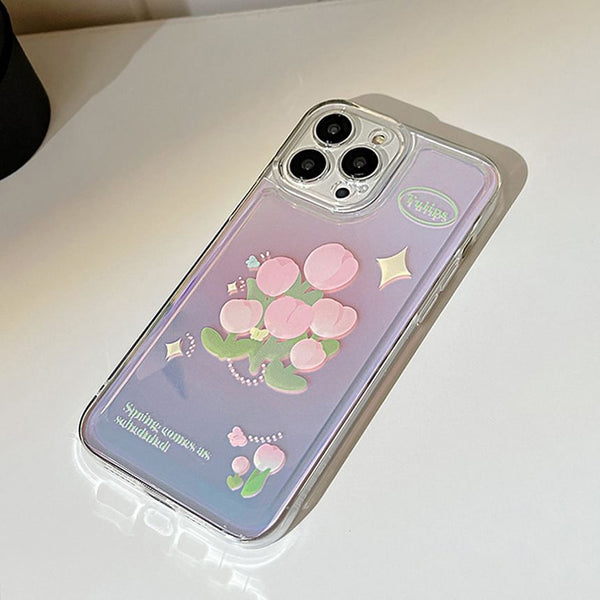 Tulip Holographic Phone Case FashionChic