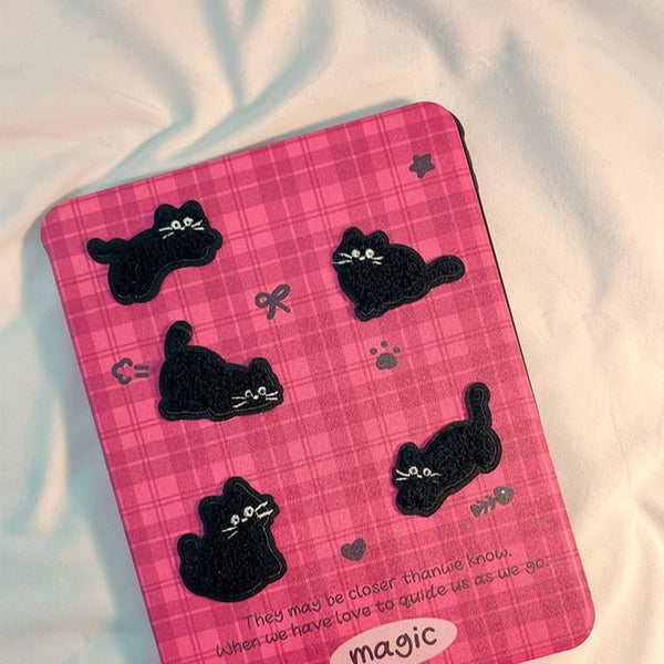 Cat iPad Plaid Case FashionChic