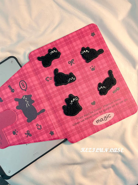 Cat iPad Plaid Case FashionChic