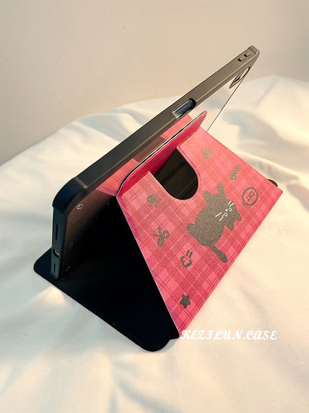 Cat iPad Plaid Case FashionChic