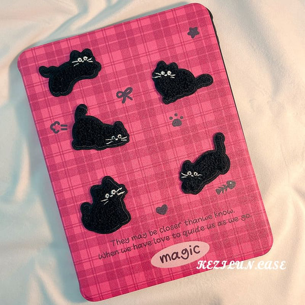 Cat iPad Plaid Case FashionChic