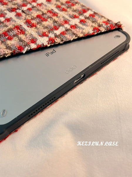 Case Knit iPad Plaid FashionChic