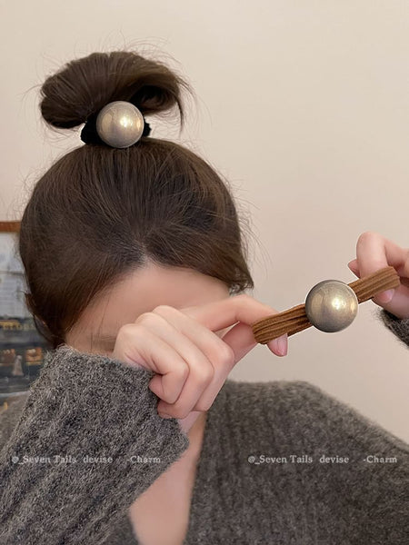 Faux Set Tie Pearl Hair / FashionChic