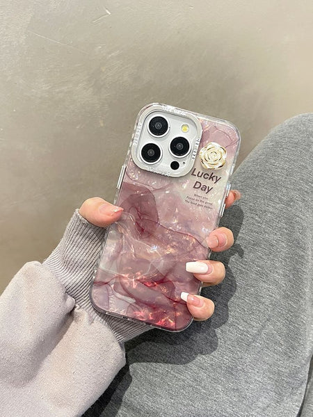 Print Phone Floral Case Marble FashionChic