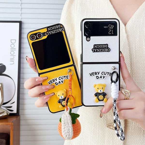 Lettering Phone Case Bear FashionChic