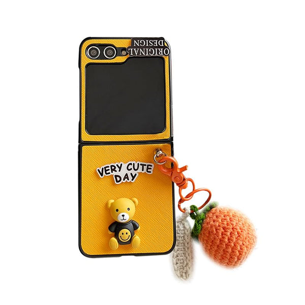 Lettering Phone Case Bear FashionChic