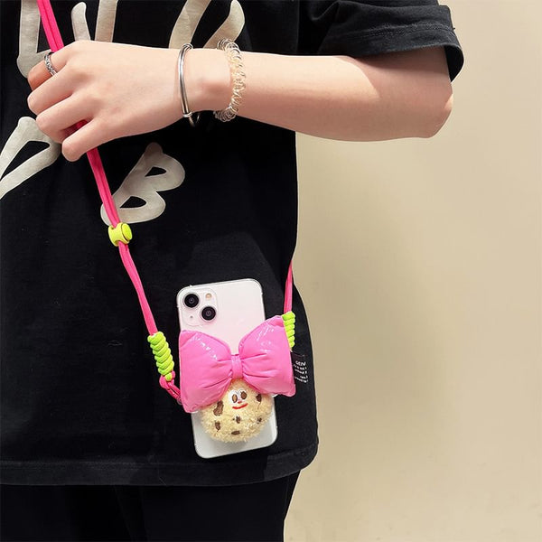Phone Set Cookie Clip Lanyard Bow / FashionChic