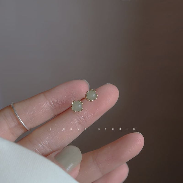 Sterling Stud Earring Silver Bead FashionChic