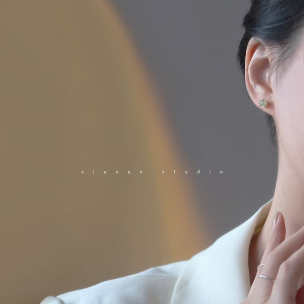 Sterling Stud Earring Silver Bead FashionChic