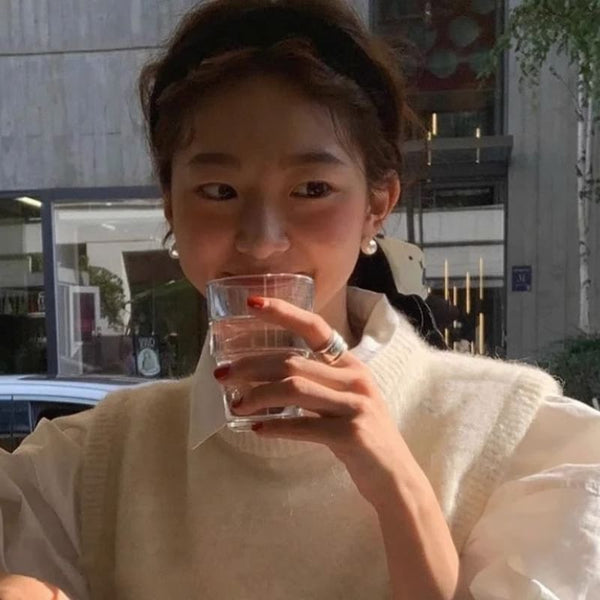 Earring Pearl Sterling Faux Stud Silver FashionChic