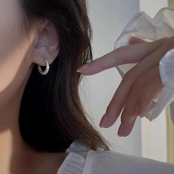 Designs) Sterling Silver (Various Earring Huggie FashionChic