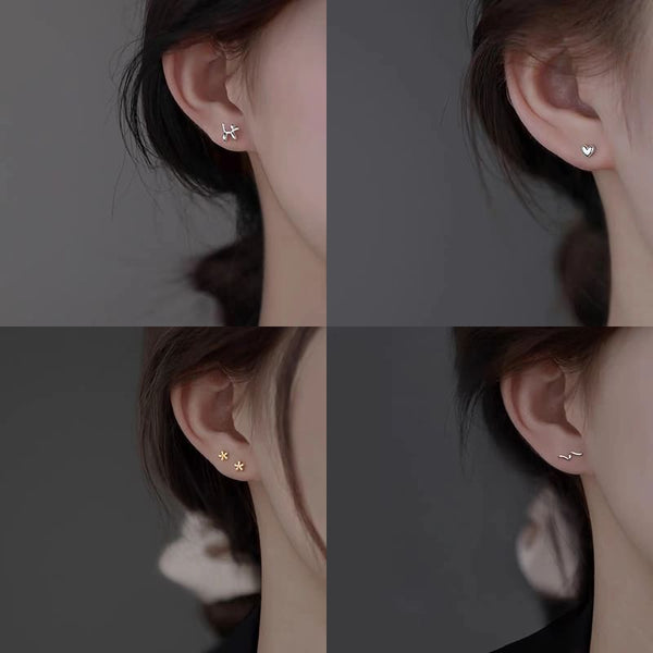 Designs) Silver Sterling Earring (Various Stud FashionChic