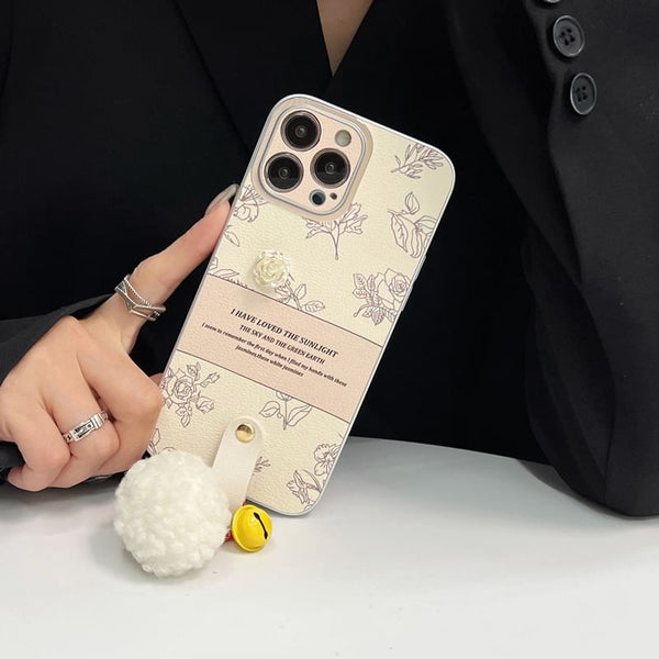 Pom Bell Case Phone Rose FashionChic
