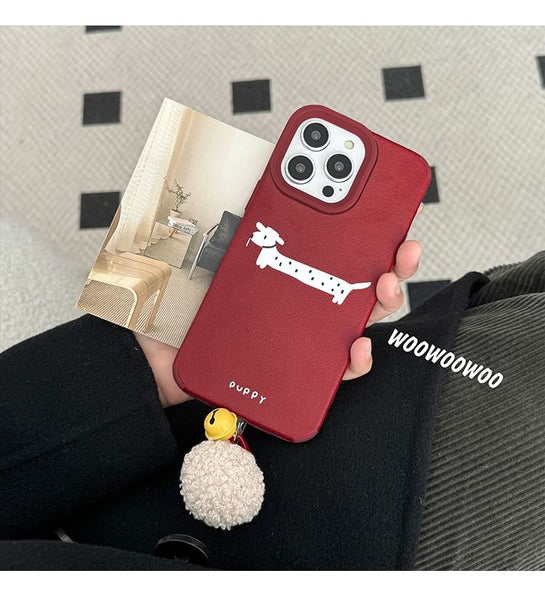 Pom Bell Dog Phone Case FashionChic