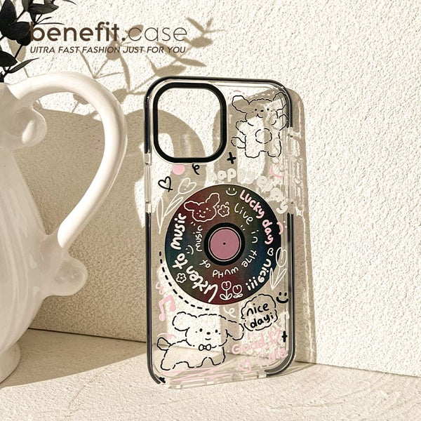 Phone Animal Case Vinyl Record FashionChic