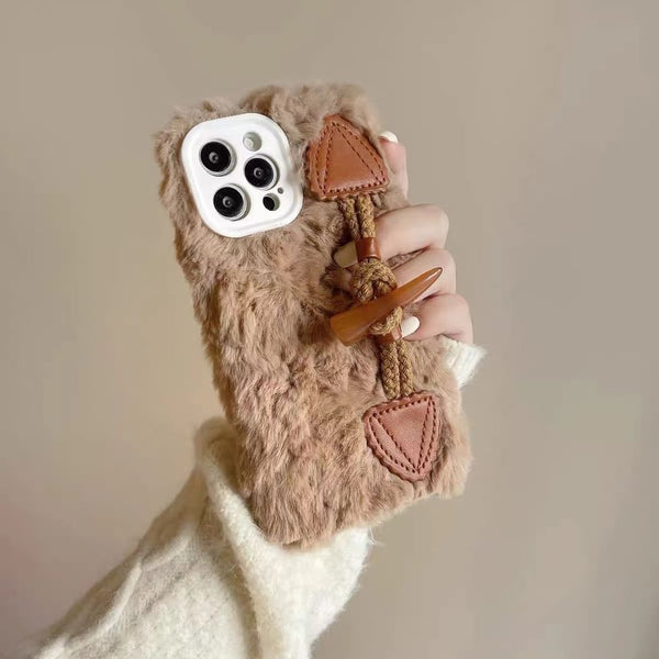 Case Phone Toggle Button Chenille FashionChic