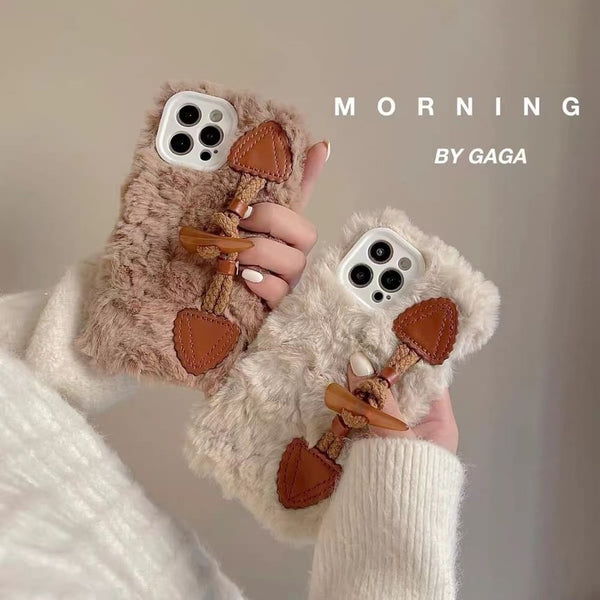 Case Phone Toggle Button Chenille FashionChic