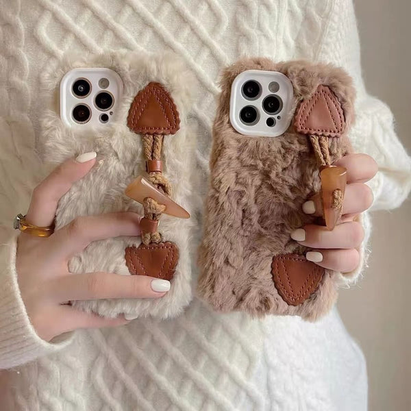 Case Phone Toggle Button Chenille FashionChic