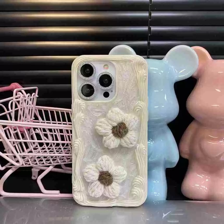 Yarn Case Floral Phone FashionChic