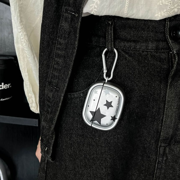 / Charm AirPods With Star Case Pro Skin Earphone Metallic FashionChic