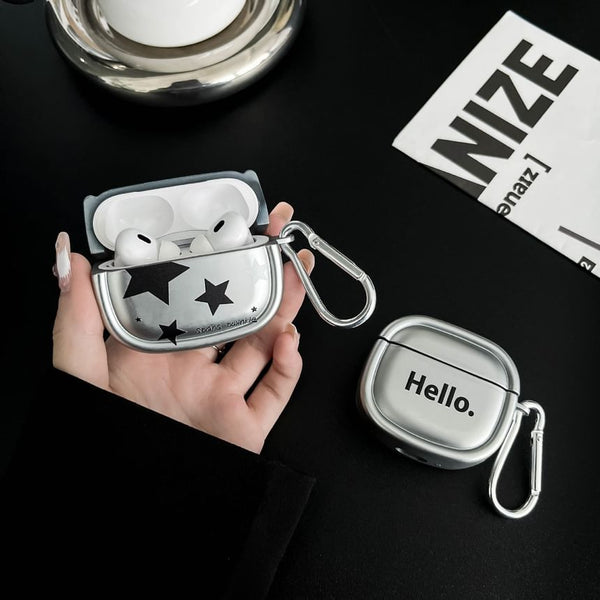 / Charm AirPods With Star Case Pro Skin Earphone Metallic FashionChic