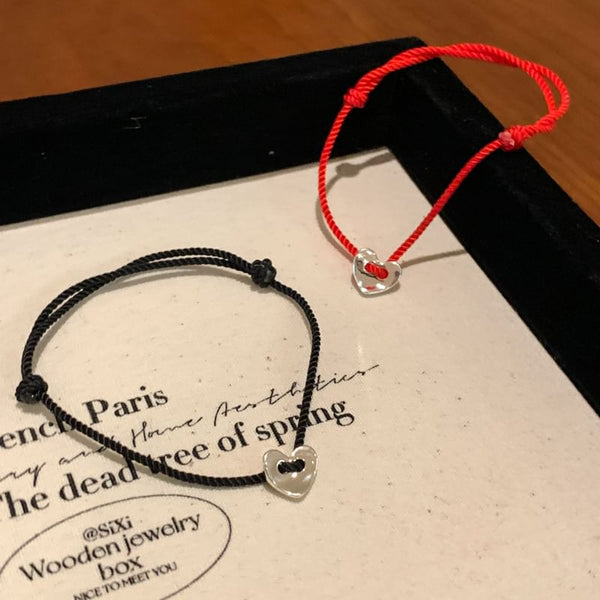 Bracelet Heart String Alloy FashionChic
