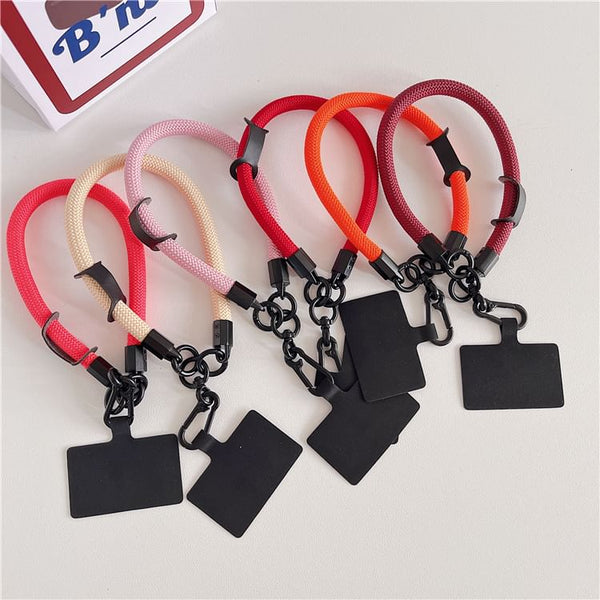 Pad Strap with Lanyard Phone Plain FashionChic
