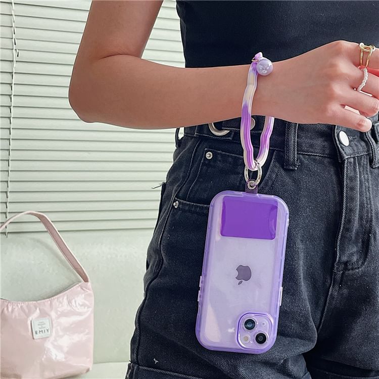 Lanyard Wavy Hoop with Pad Strap Phone FashionChic