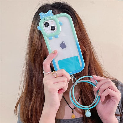 Phone Pad Layered Strap Hoop Lanyard with FashionChic
