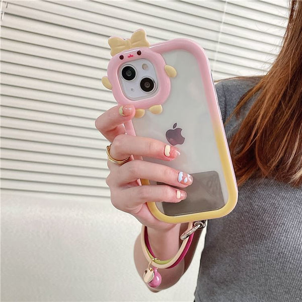 Phone Pad Layered Strap Hoop Lanyard with FashionChic