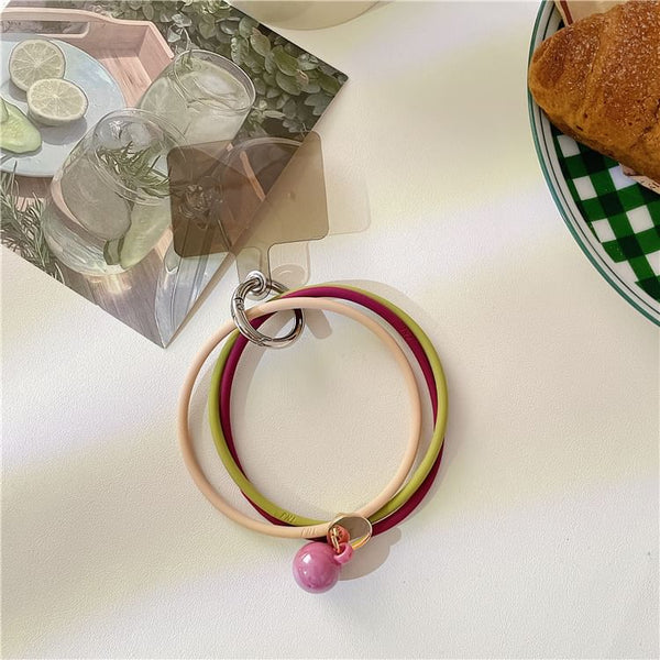 Phone Pad Layered Strap Hoop Lanyard with FashionChic