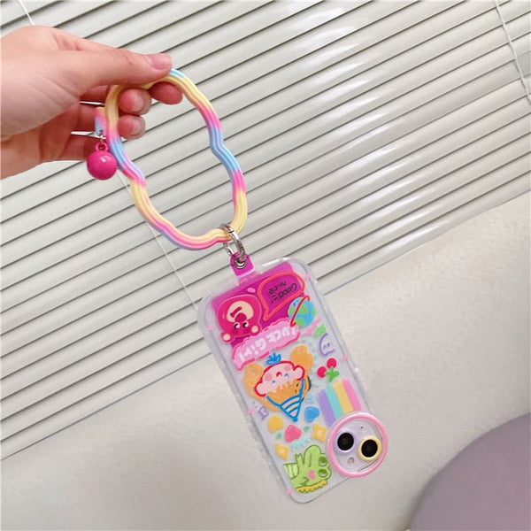 Lanyard Pad Hoop Wavy Strap Phone with FashionChic