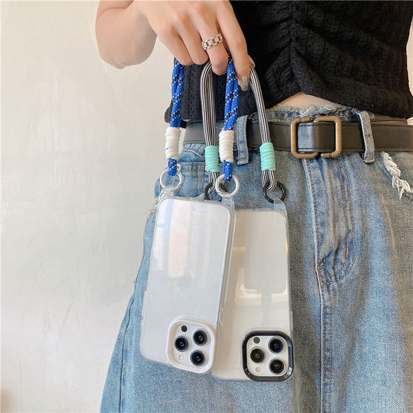 Case Strap Phone Transparent FashionChic