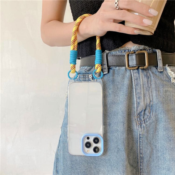 Case Strap Phone Transparent FashionChic