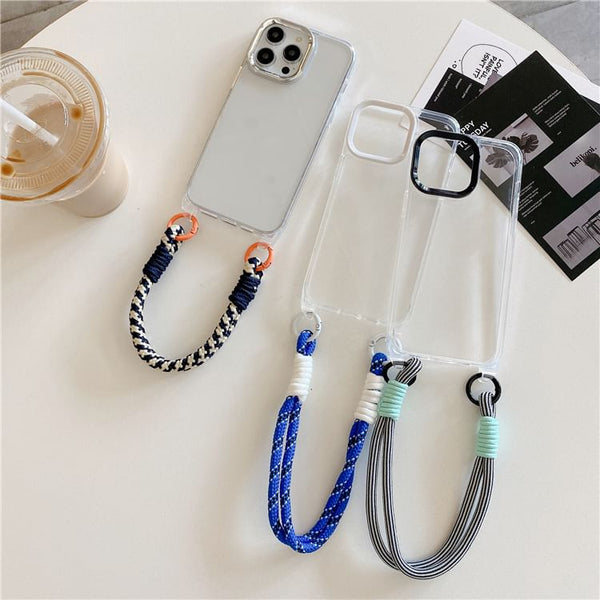 Case Strap Phone Transparent FashionChic