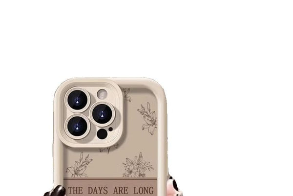 Lettering Floral Phone Case FashionChic