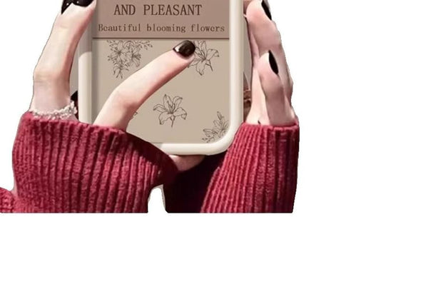 Lettering Floral Phone Case FashionChic