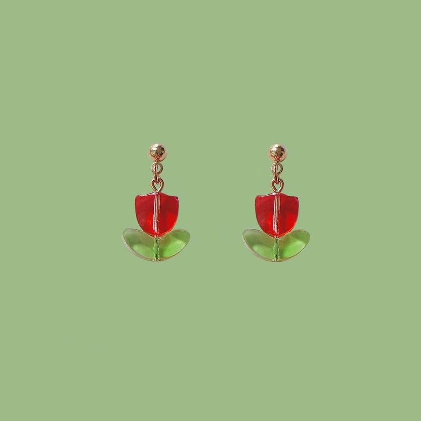 Tulip Alloy Drop Earring FashionChic