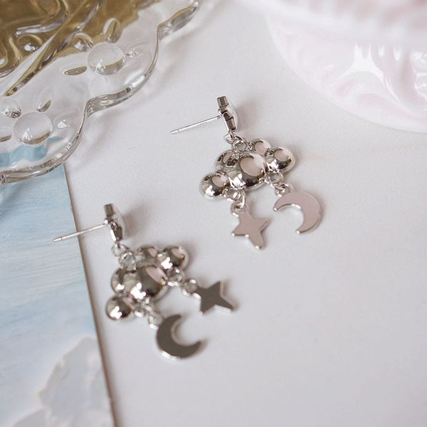 Star Dangle Moon Cloud Earring Alloy FashionChic