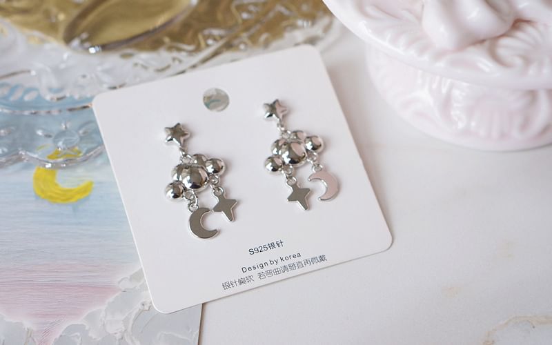Star Dangle Moon Cloud Earring Alloy FashionChic