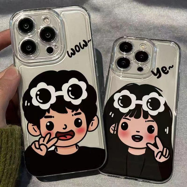Couple Matching Cartoon Phone Case FashionChic