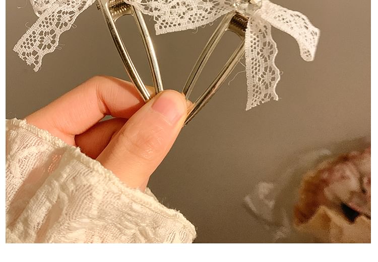 / Hair Set Clip Bow Lace FashionChic