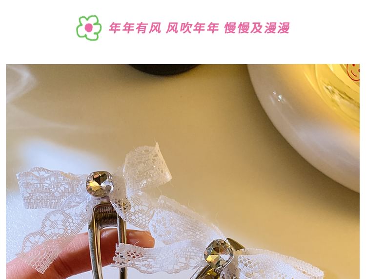/ Hair Set Clip Bow Lace FashionChic