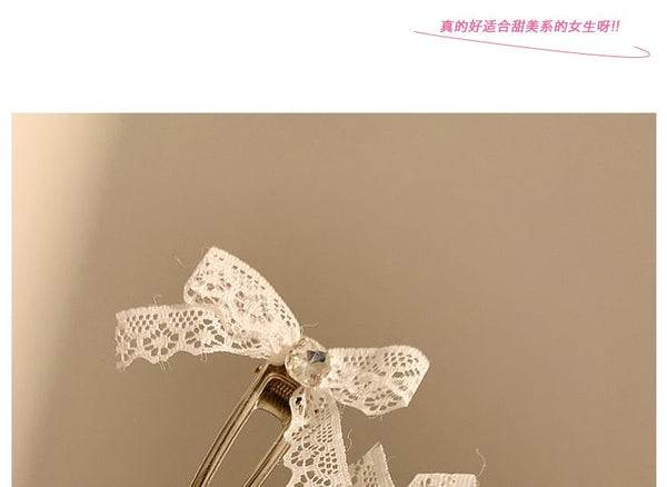 / Hair Set Clip Bow Lace FashionChic