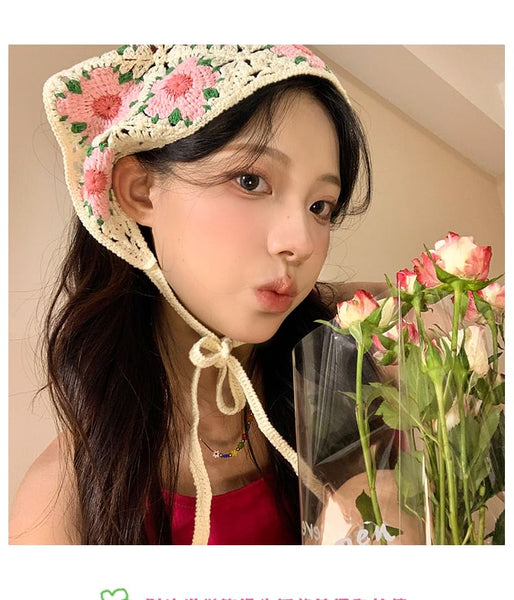 Lace Floral Crochet Scarf FashionChic