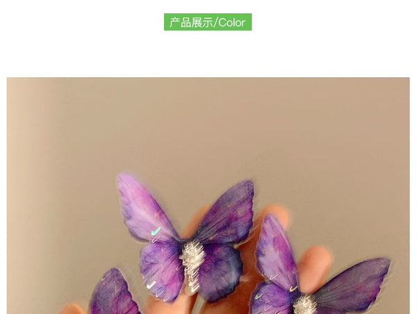 Set Butterfly / Hair Clip Rhinestone FashionChic
