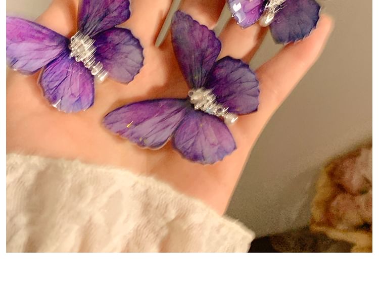 Set Butterfly / Hair Clip Rhinestone FashionChic