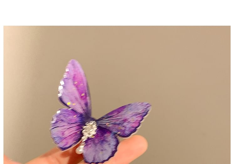 Set Butterfly / Hair Clip Rhinestone FashionChic